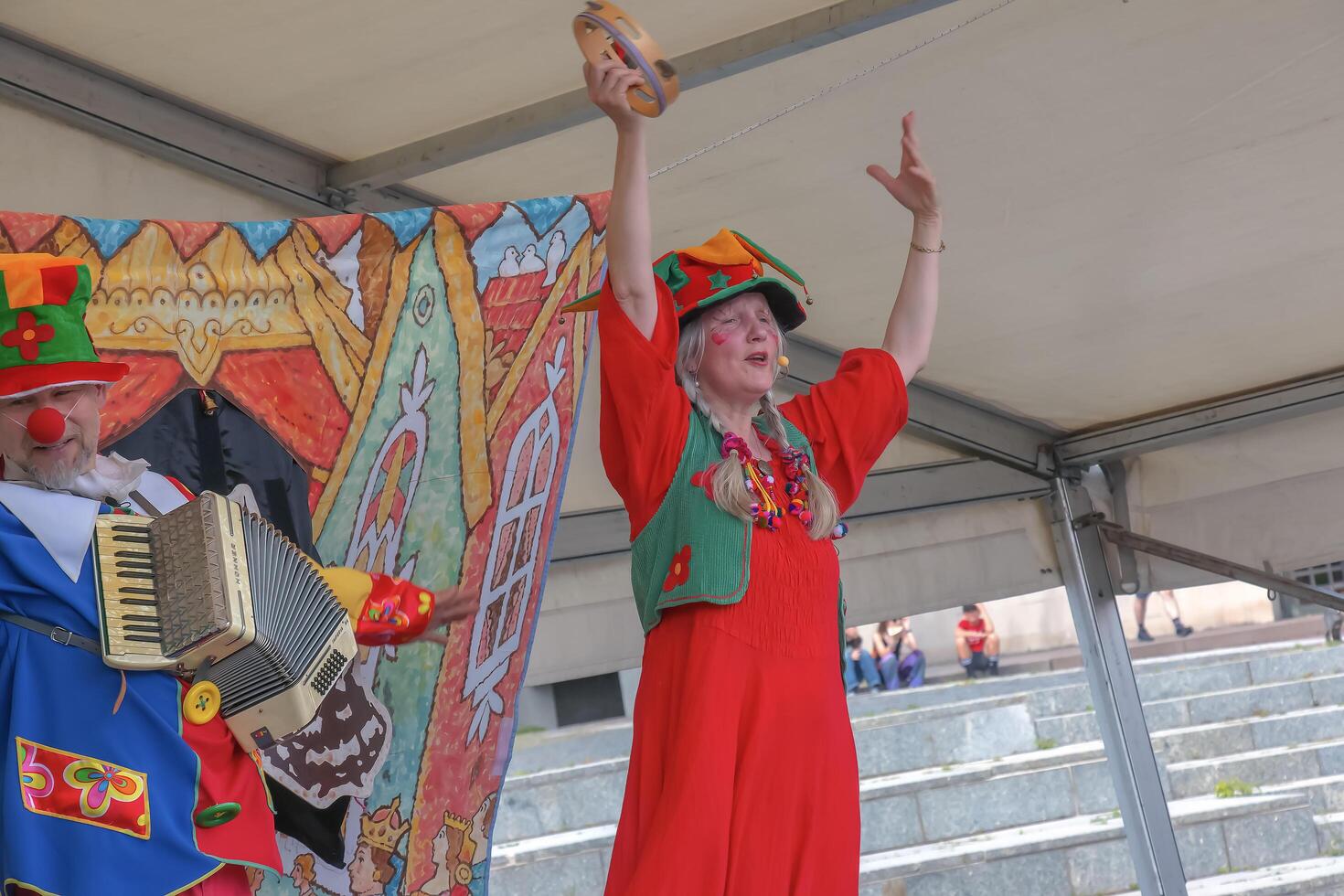 Nitra, Slovakia - 05.25.2024 Artists perform at the Nitra Rinek festival photo