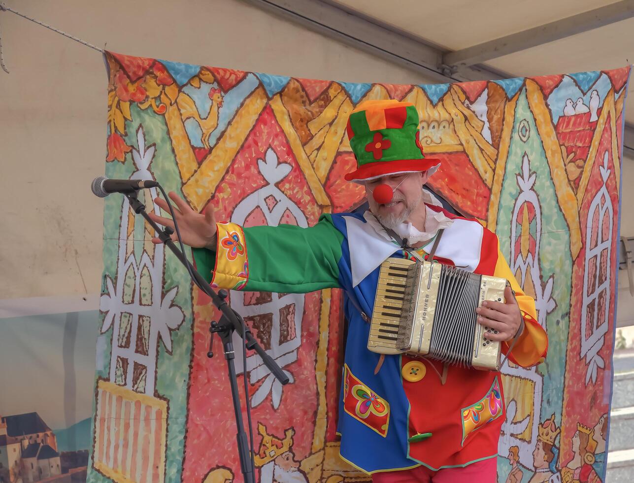 Nitra, Slovakia - 05.25.2024 Artists perform at the Nitra Rinek festival photo