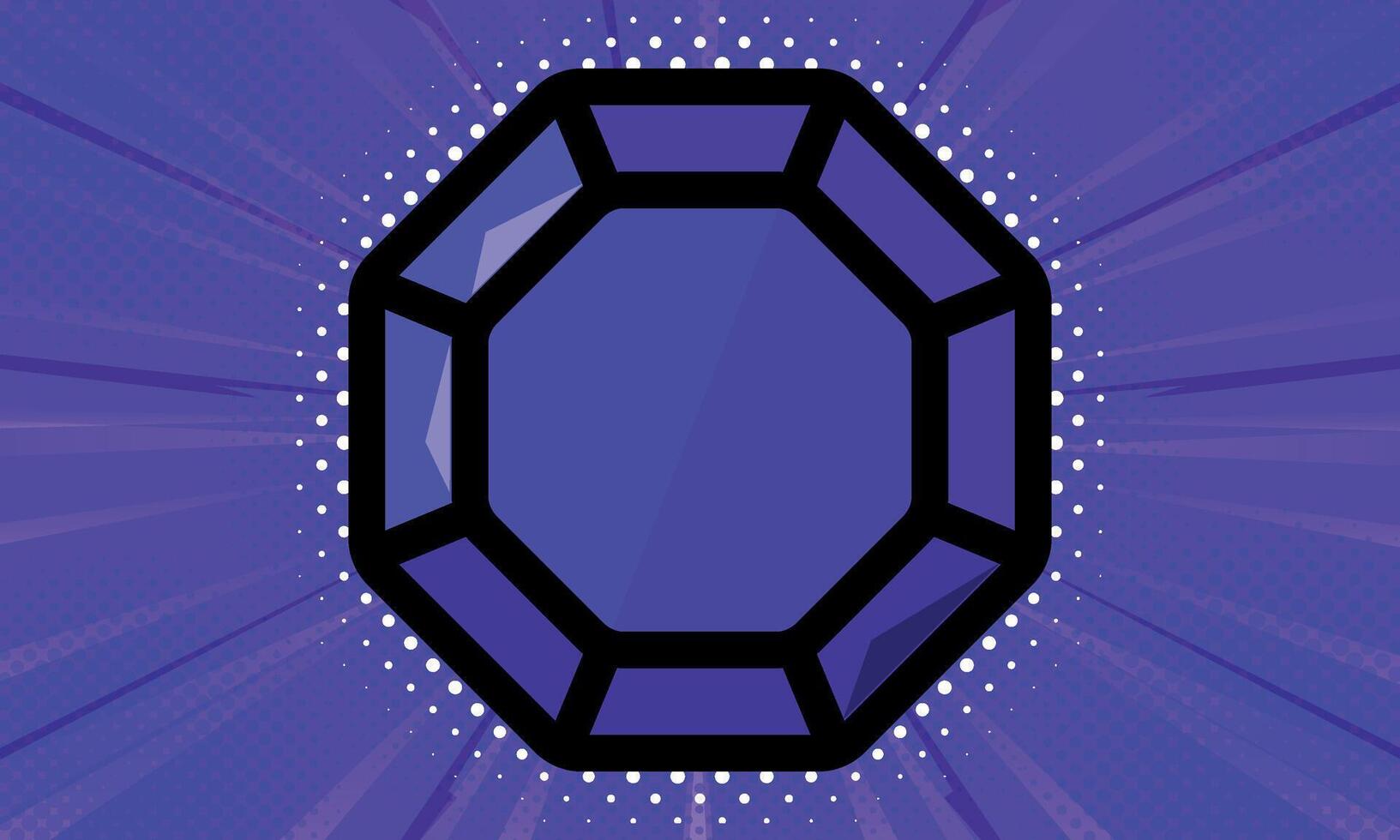 Comic Background with Saphire diamond design vector