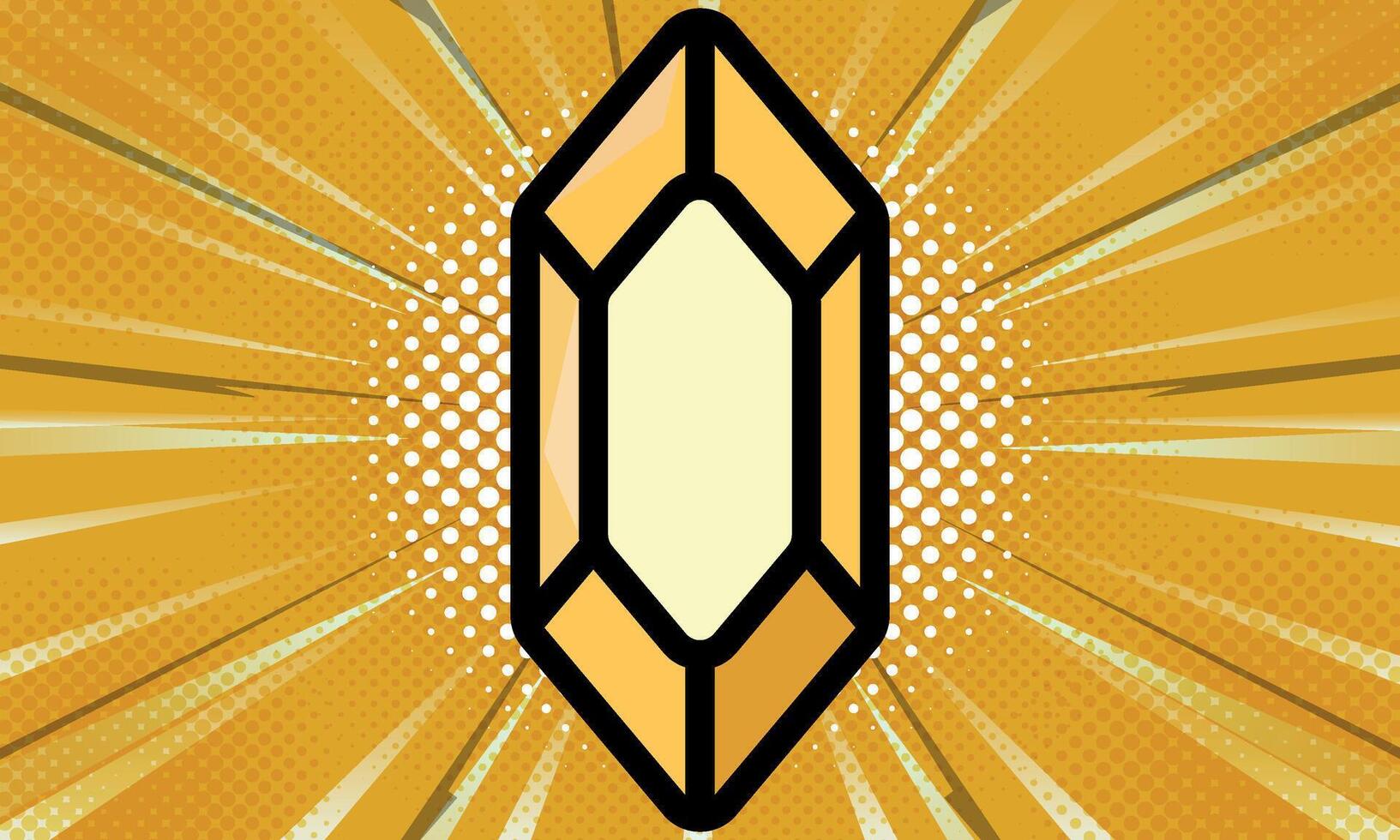 Comic background wih yellow topaz vector