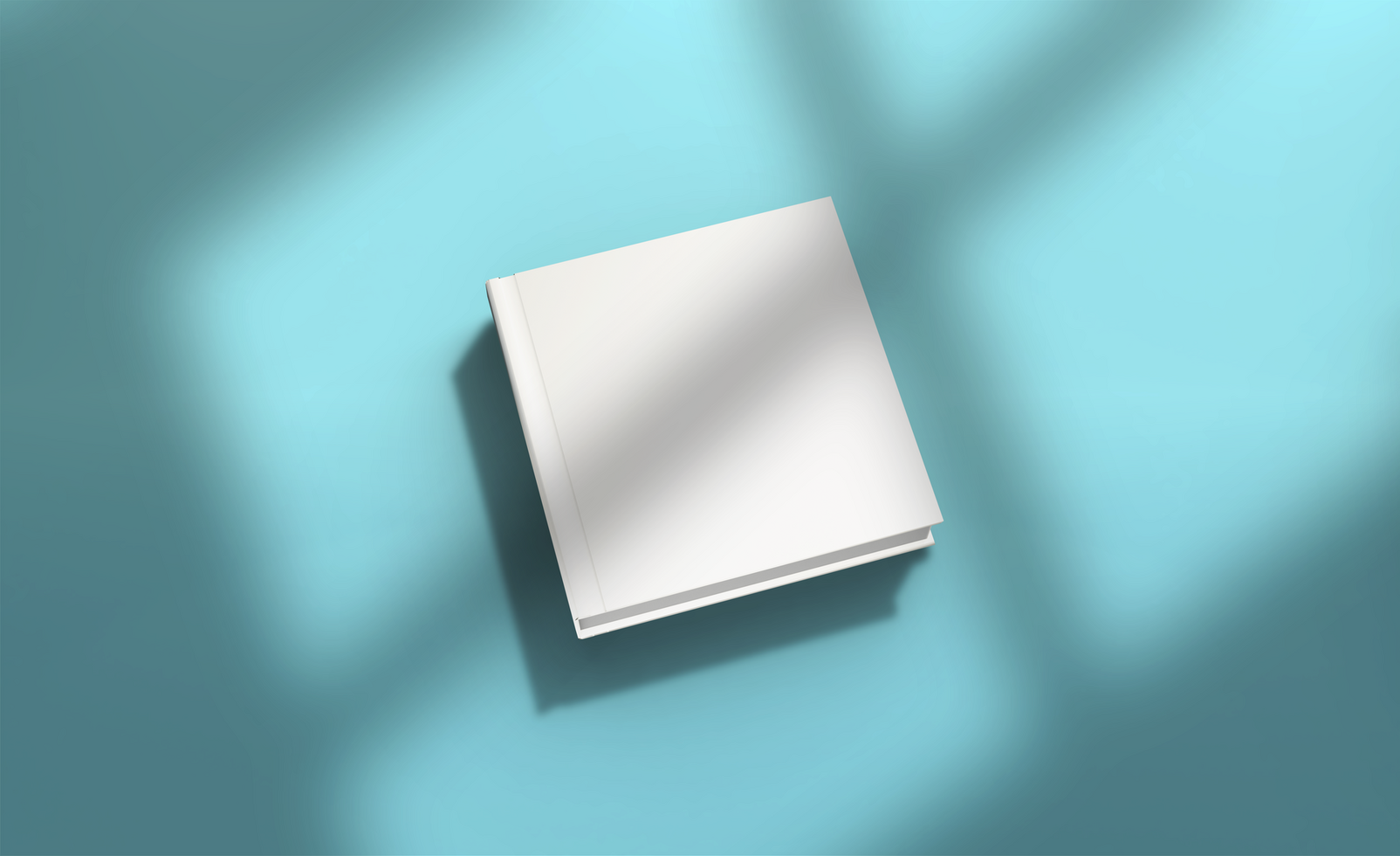 Realistic square book mockup design isolated render psd