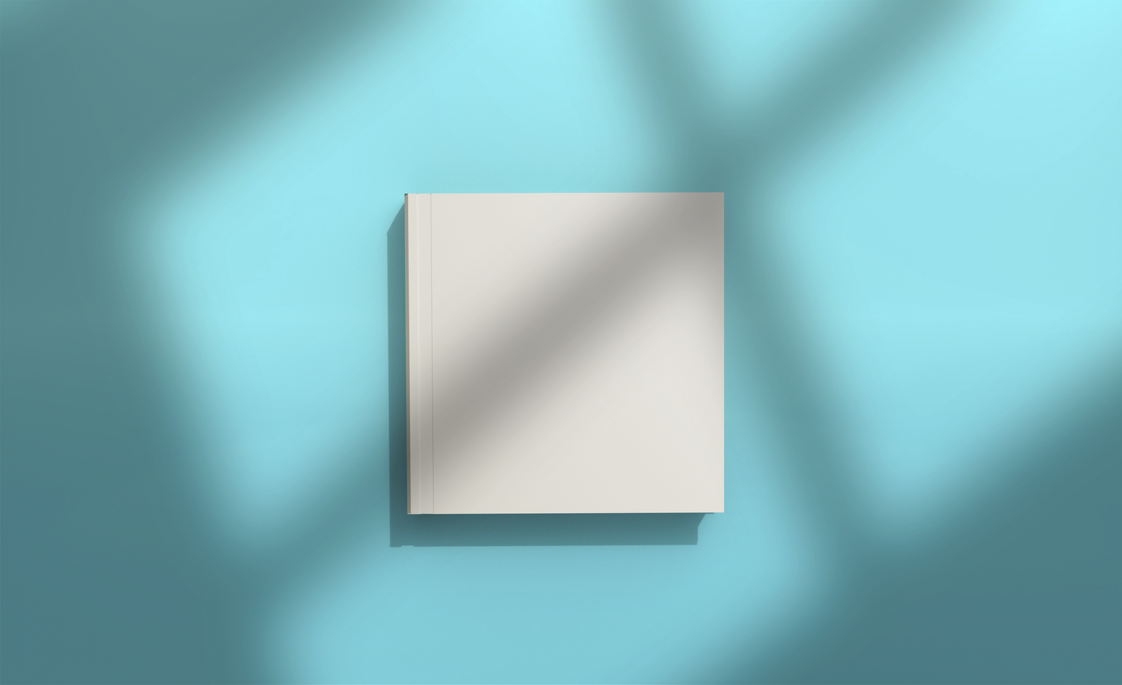 Realistic square book mockup design isolated render psd