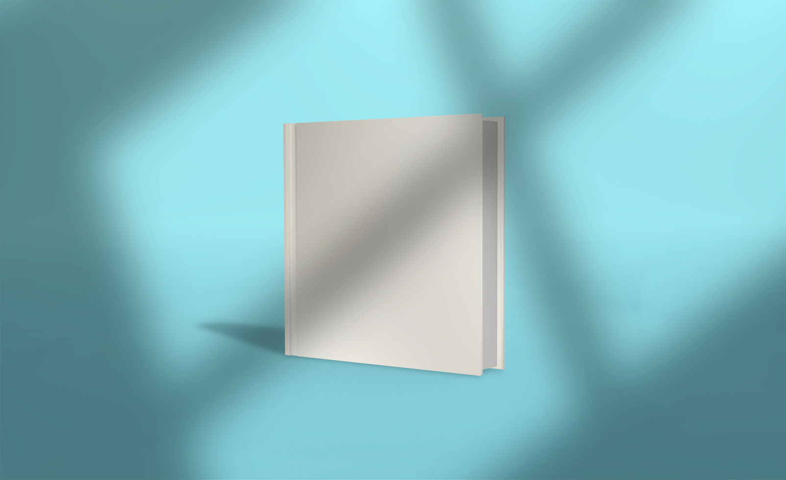 Realistic square book mockup design isolated render psd