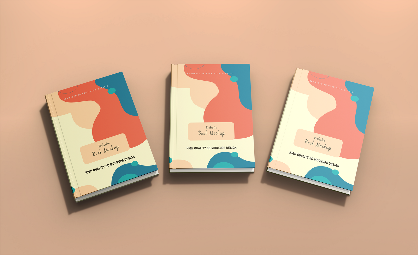 Realistic Book template render isolated psd