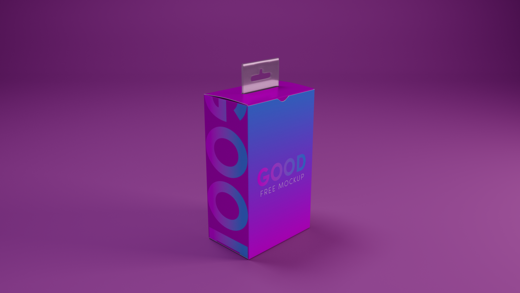 Packaging Mockup 3D box logo own design psd