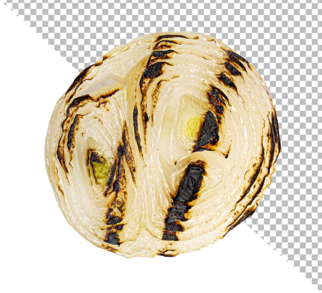 Grilled onion isolated on white background psd