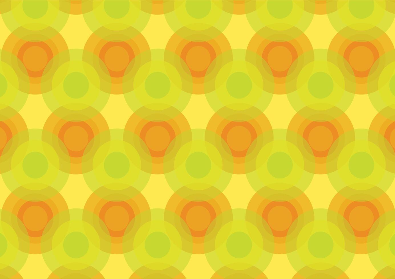 Retro overlapping circles pattern vector