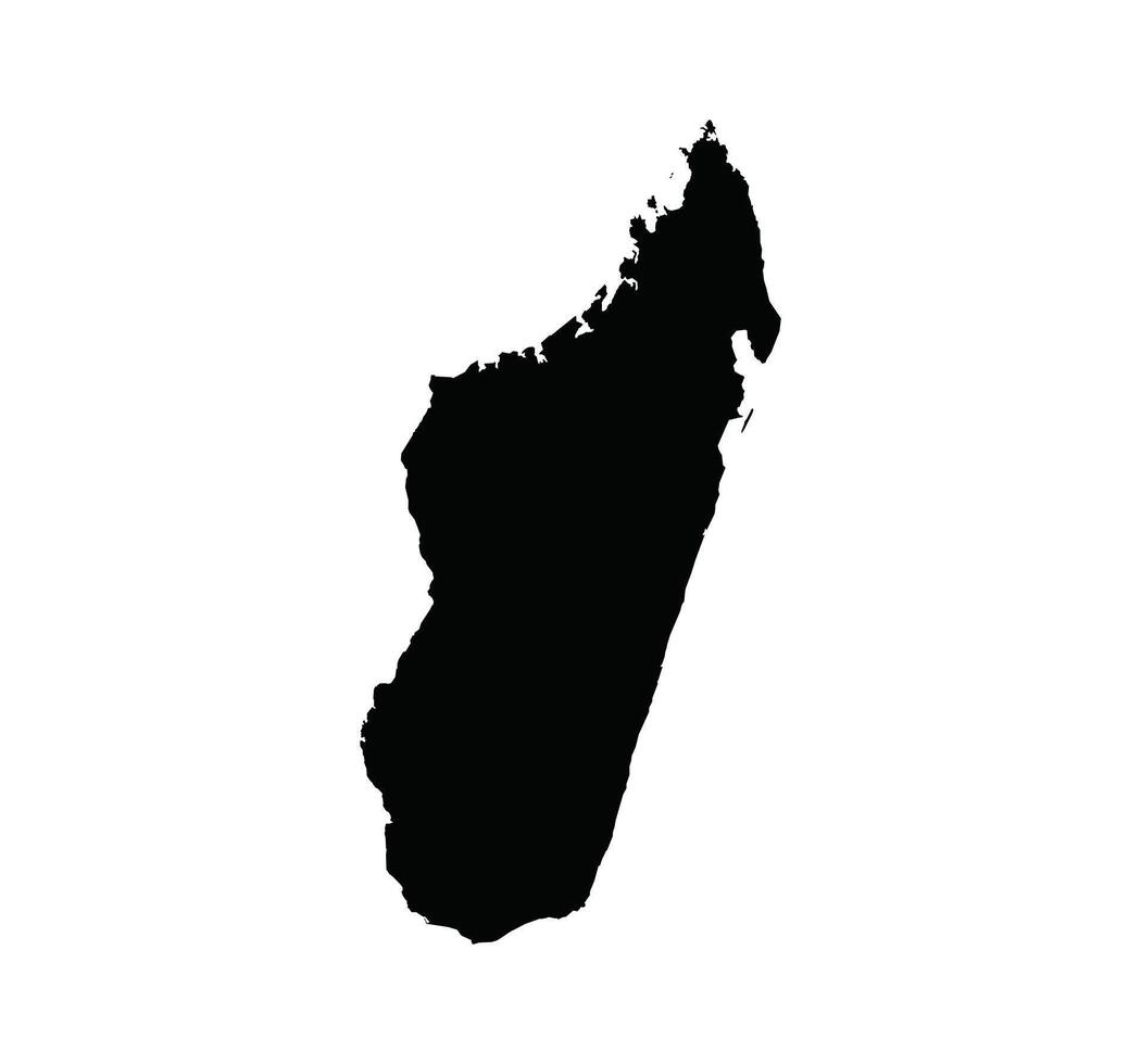 Map of Madagascar. Madagascar Map on white background. vector