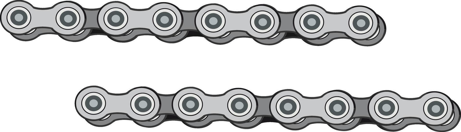 mechanical spare parts and accessories sports bicycles steel chain vector