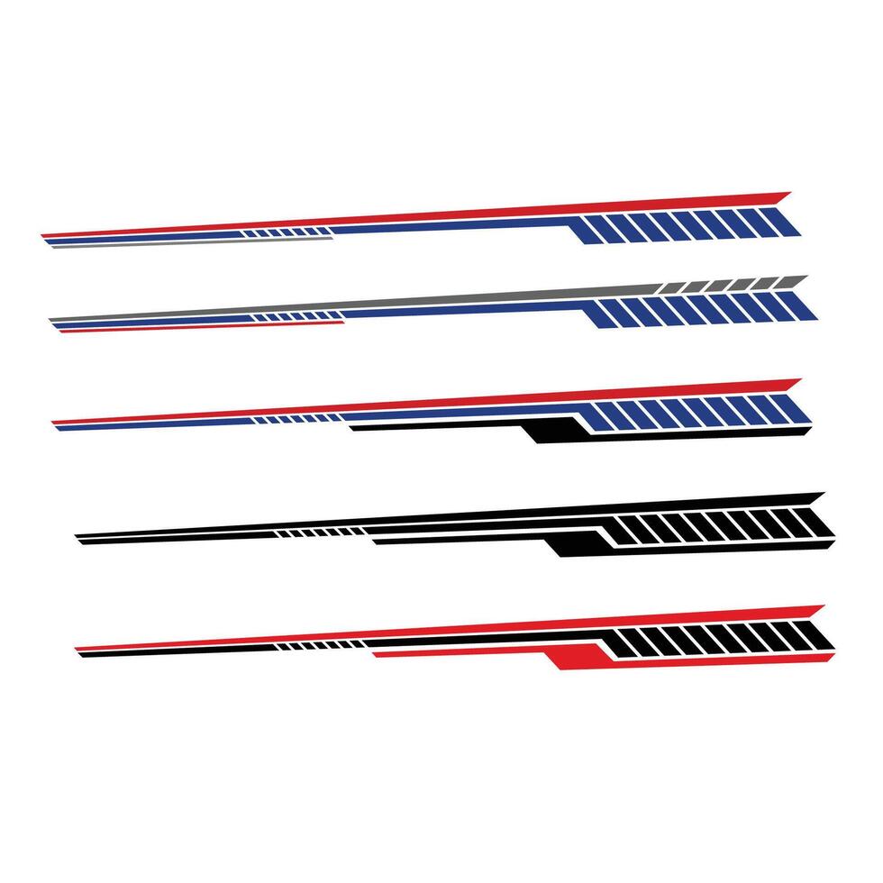 striped car decal background design vector