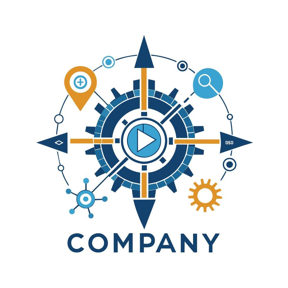 Creative Logo Design for Technological company vector