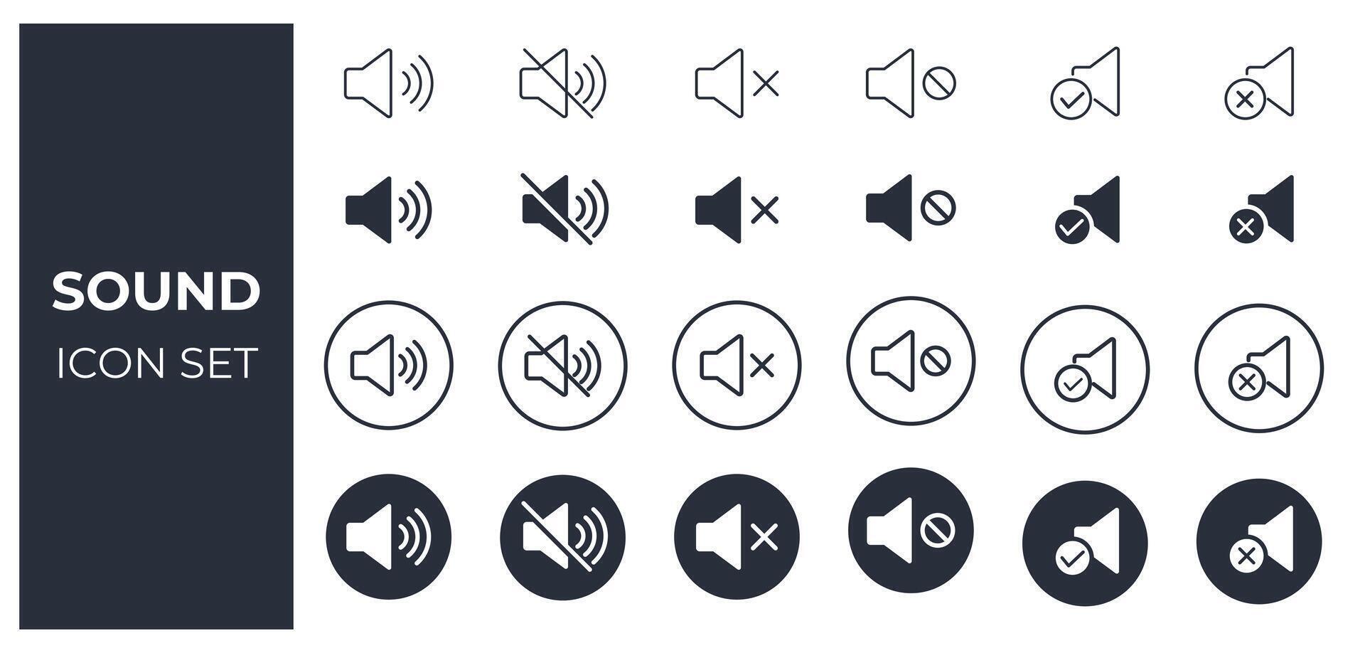 Sound, volume and Audio icon vector