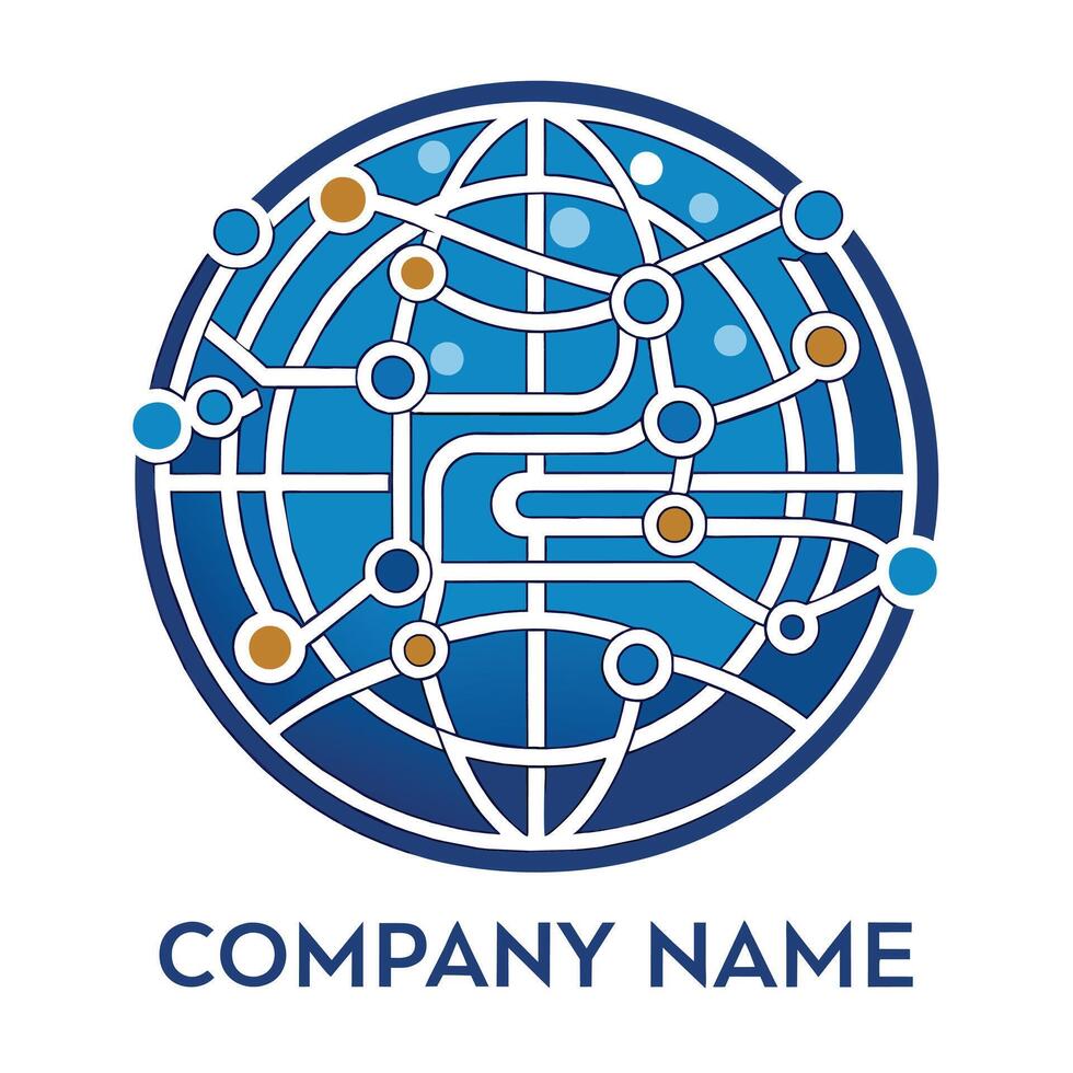 Creative Logo Design for Technological Company vector