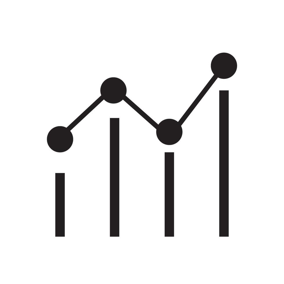 Statistics icon, infographic chart symbol. modern, simple flat illustration for web site or mobile app vector