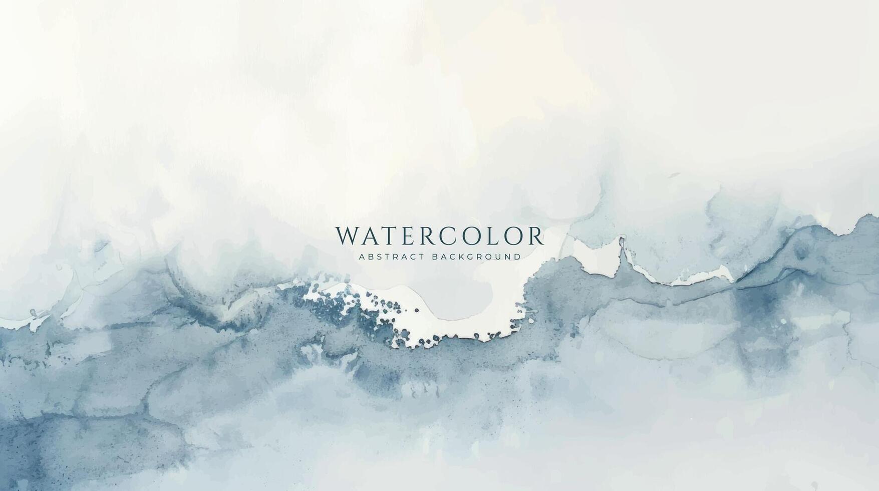 Abstract horizontal watercolor background. Neutral light colored empty space background illustration vector