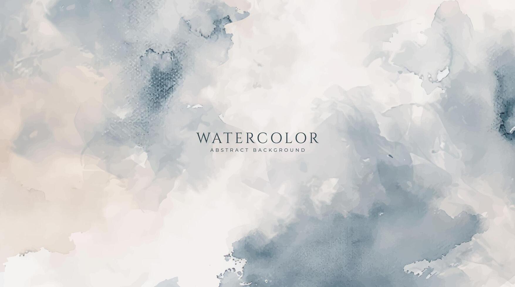 Abstract horizontal watercolor background. Neutral light colored empty space background illustration vector