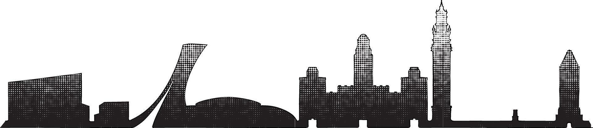 Montreal skyline, city design. Quebec vector