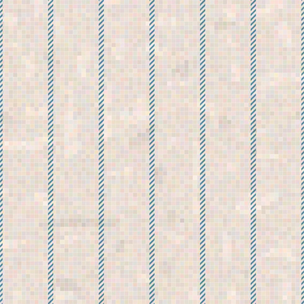 Seamless stripe pattern. Provence blue white linen woven texture. vector