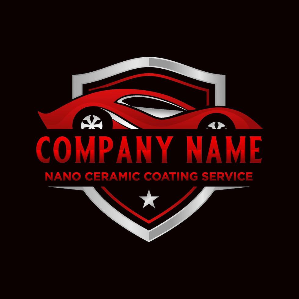 sports car logo design. abstract car concept is perfect for car-related business vector