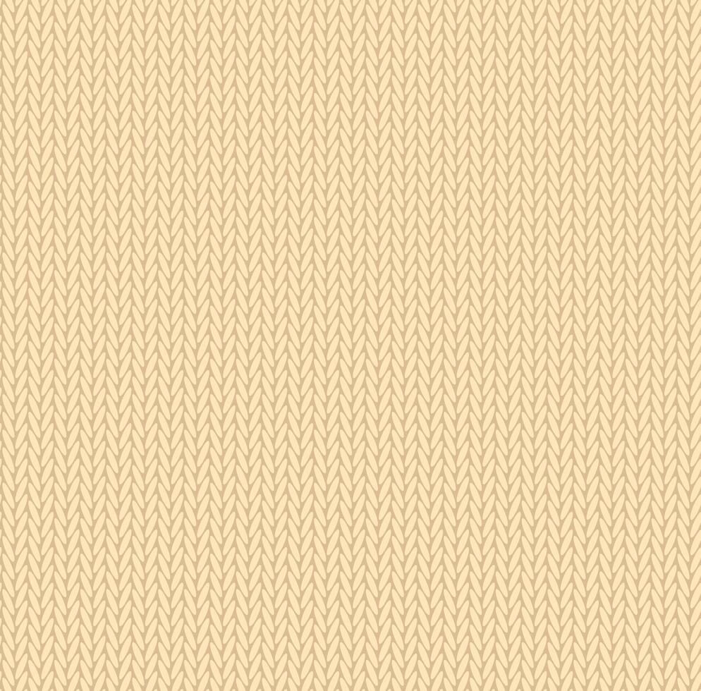 Knit texture yellow color. seamless pattern fabric. Knitting background flat design. vector