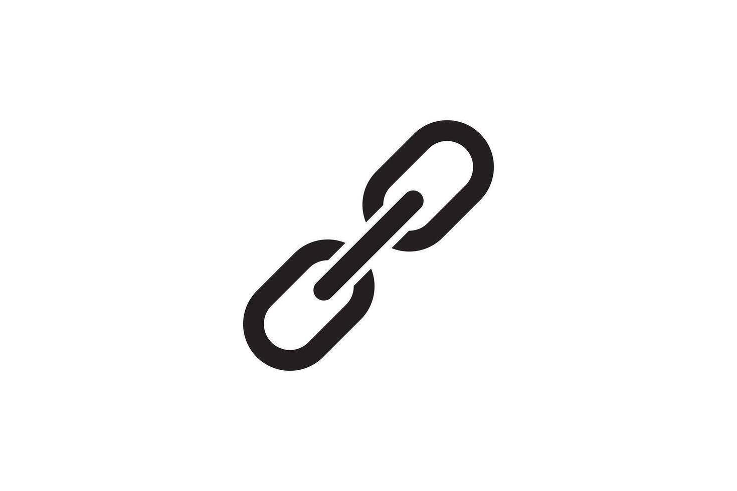 Chain link icon. Connection sign illustration. Linked interface design. vector