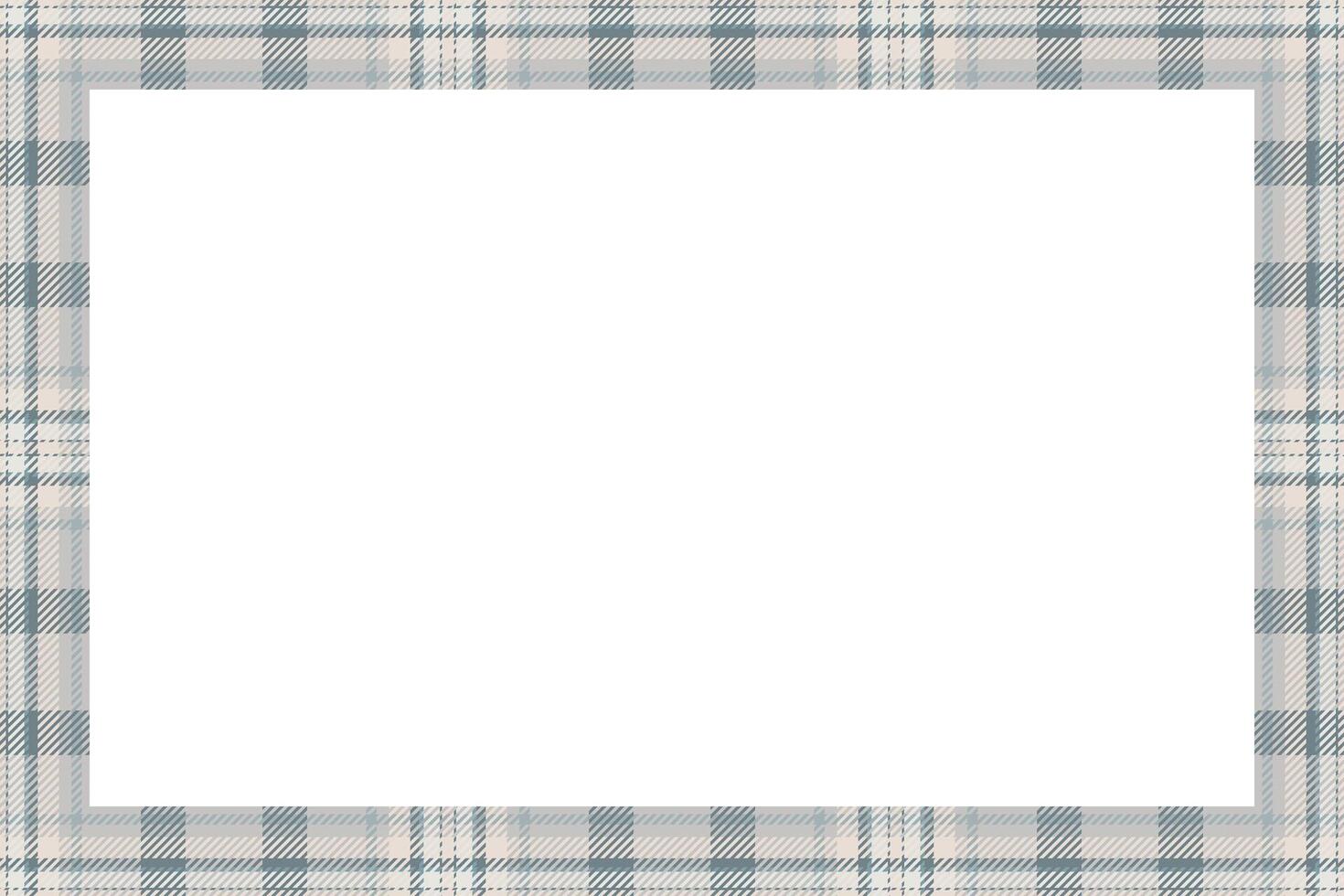 Vintage frame . Scottish border pattern retro style. Tartan plaid ornament. vector