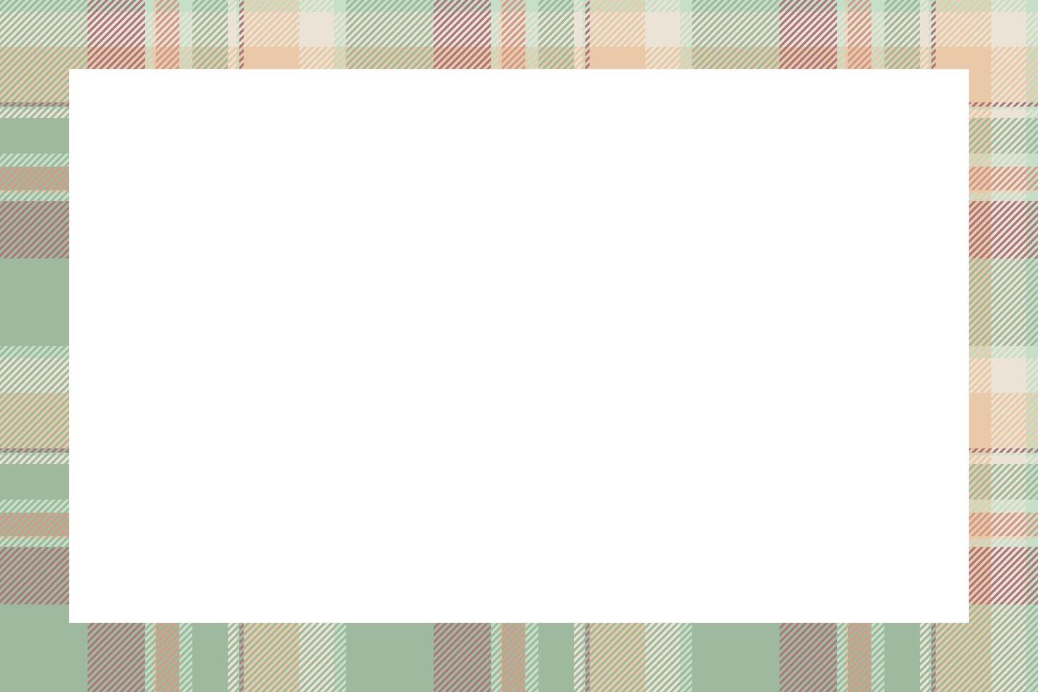Vintage frame . Scottish border pattern retro style. Tartan plaid ornament. vector