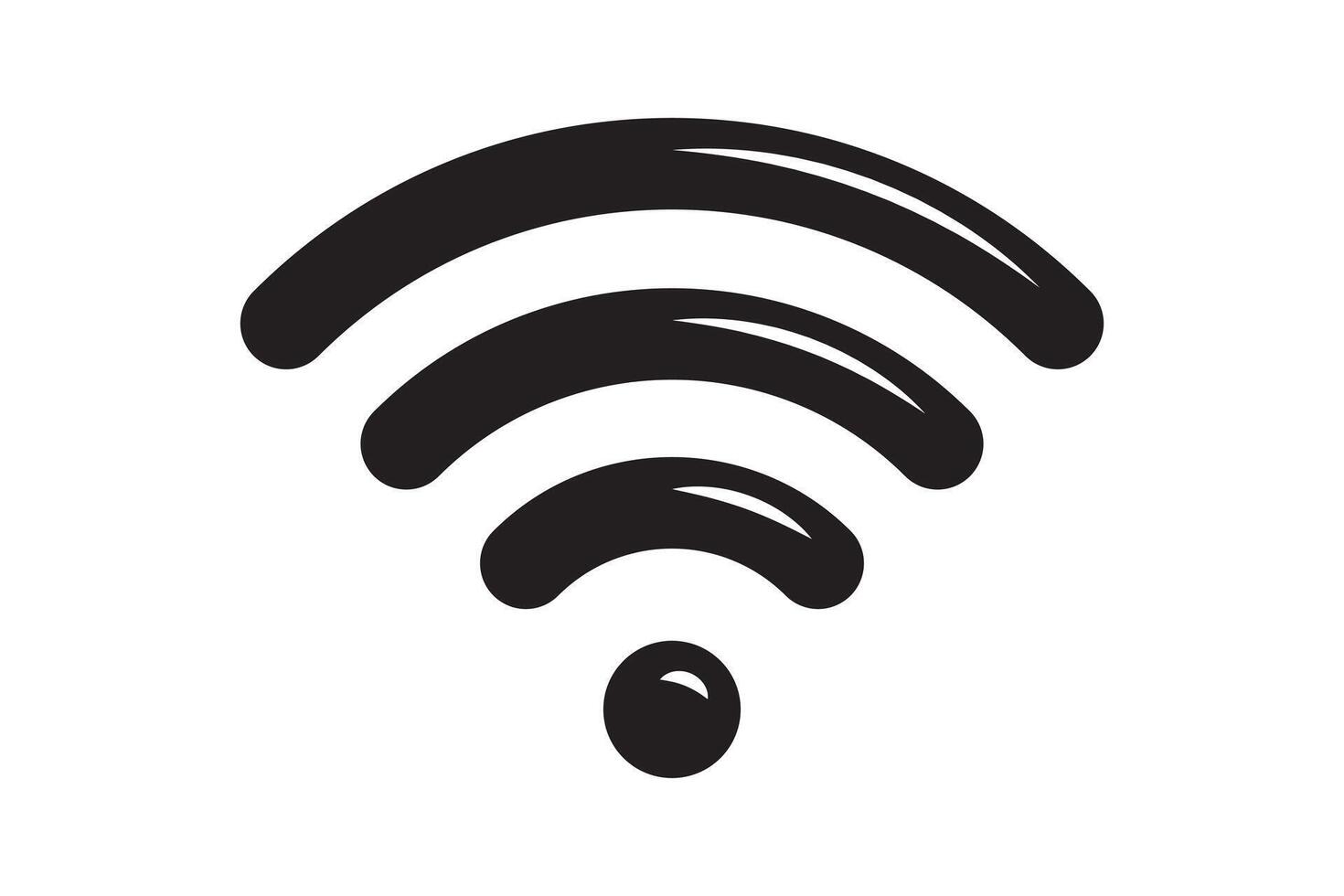 Wi Fi symbol signal connection. wireless internet technology sign. Wifi network communication icon. vector