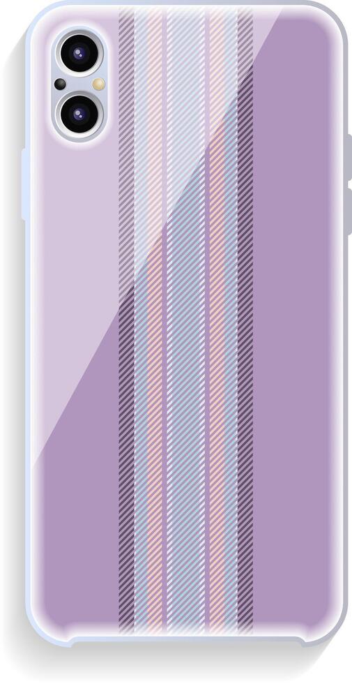 Mobile phone cover design. Template smartphone case pattern. vector