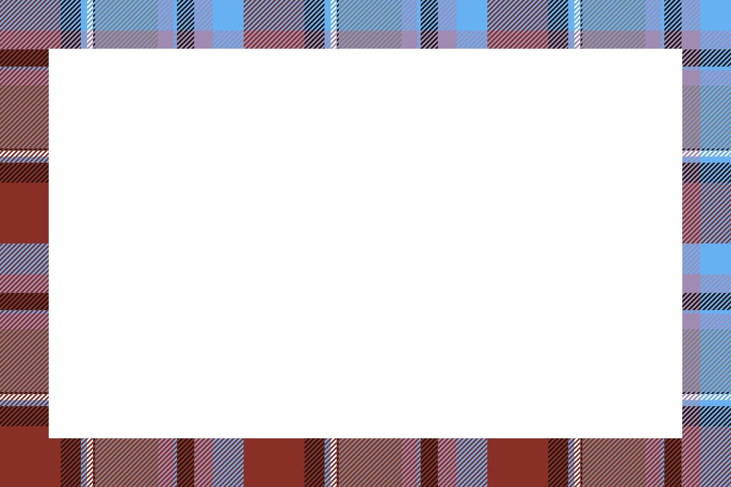 Vintage frame . Scottish border pattern retro style. Tartan plaid ornament. vector