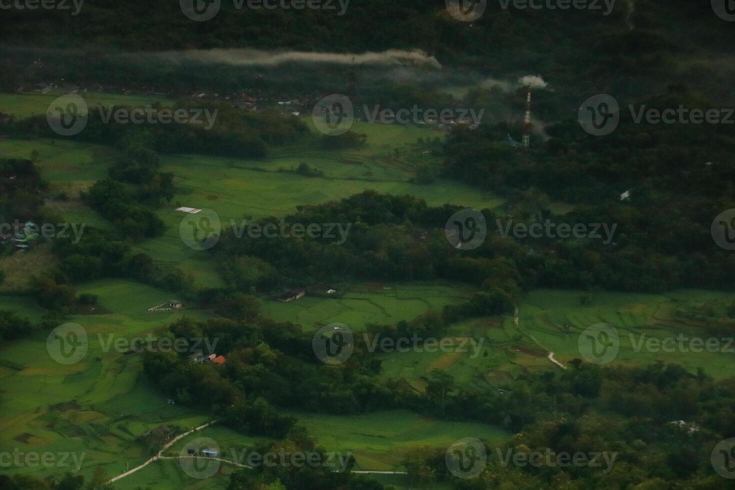 Valley view around cityside of Yogya. photo