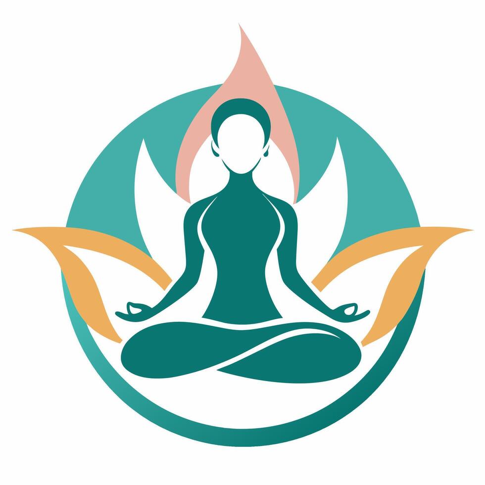 yoga Meditation Icons Set - Graphic Icon Series vector