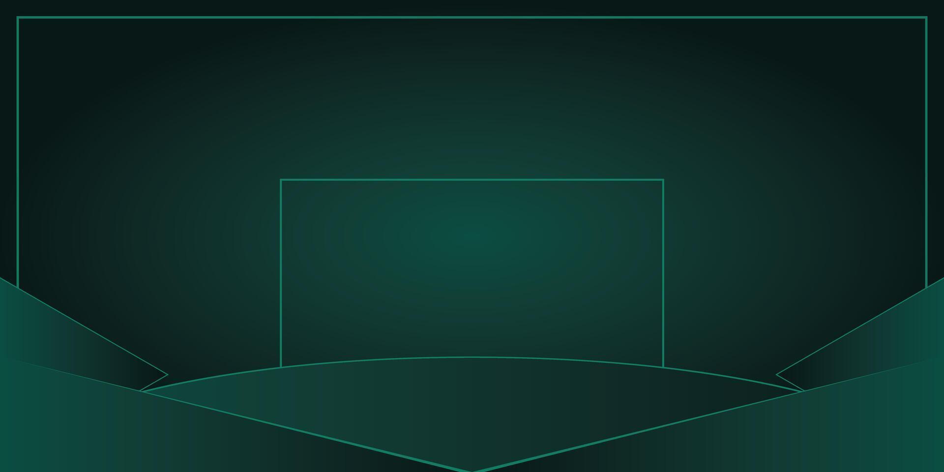 Dark green background with gold lines, Modern luxury illustration vector