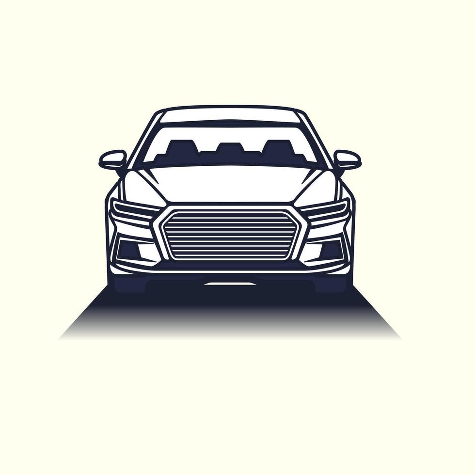 Automotive car logo template flat color vector