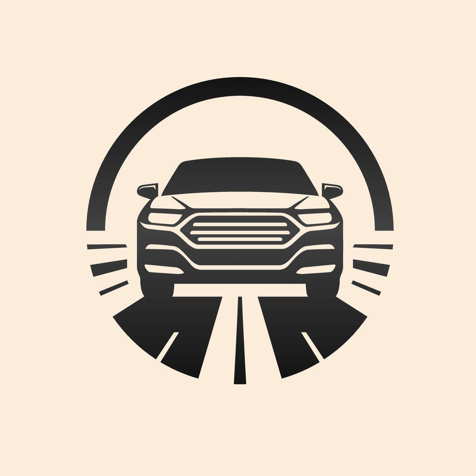 Automotive car logo template flat color vector