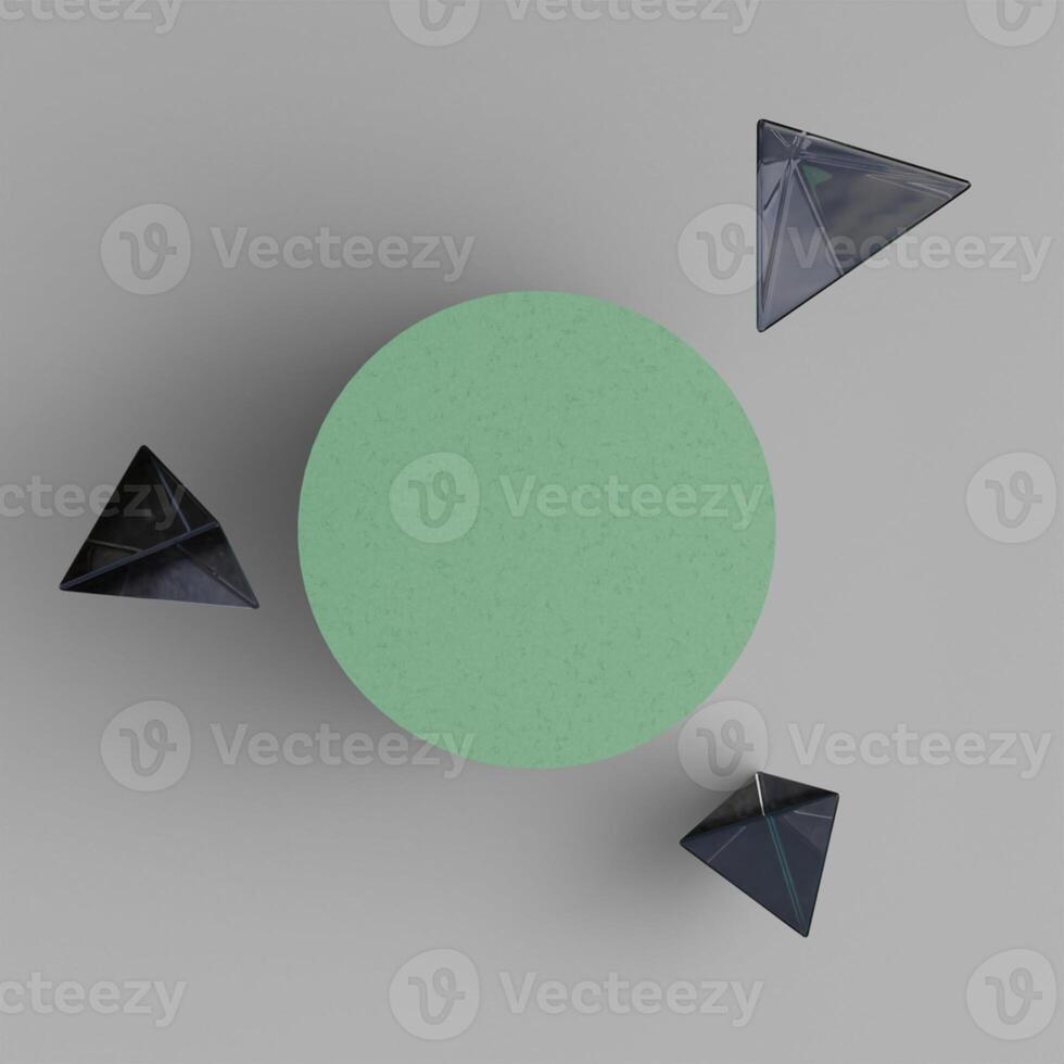 3D Render of minimal scene for product display presentation with elegant color for your design photo