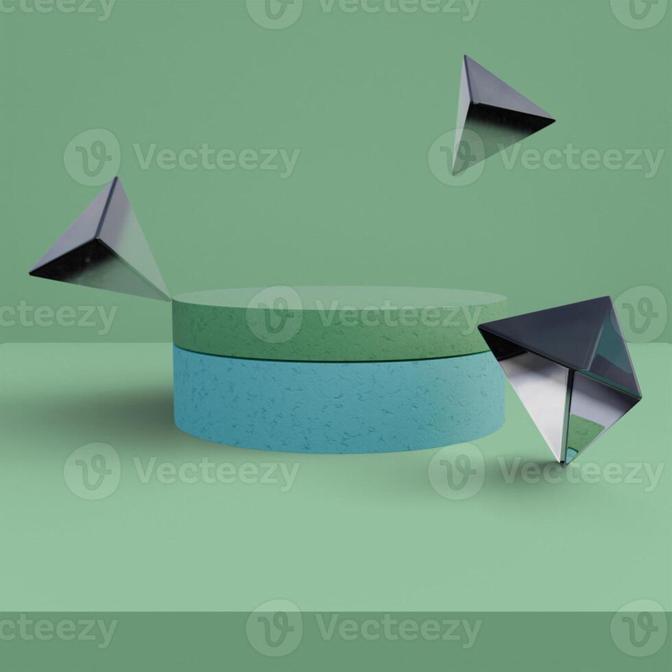 3D Render of minimal scene for product display presentation with elegant color for your design photo