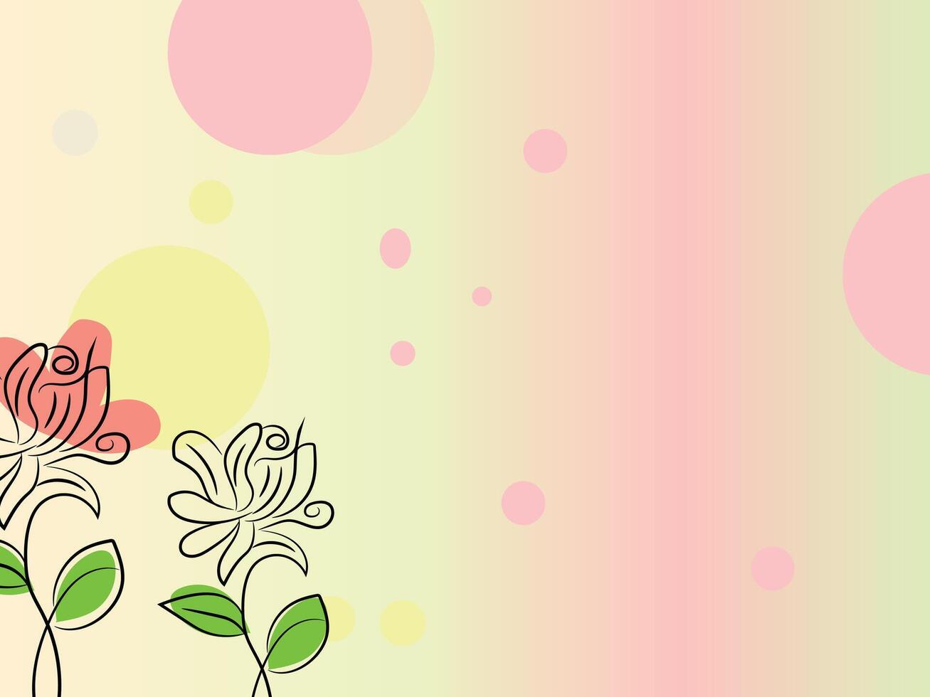 Flower arrangement hand drawn line art collection for wedding vector