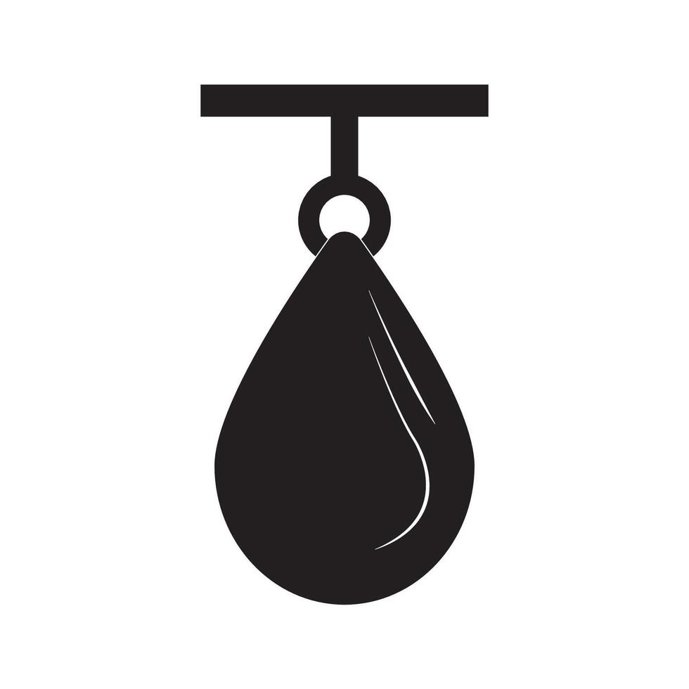 Punching bag icon illustration design template vector