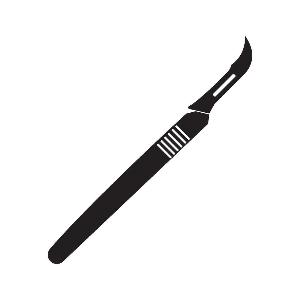 surgical scalpel icon illustration design template vector