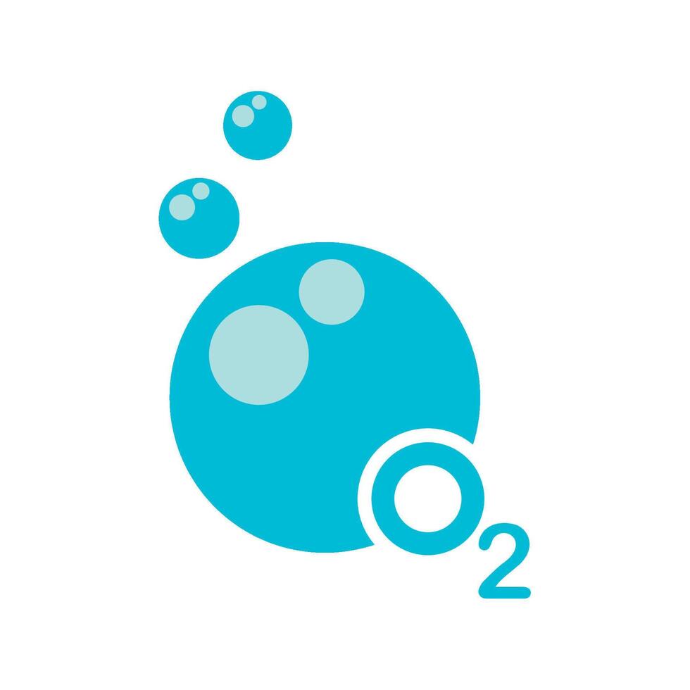 oxygen icon illustration design template vector