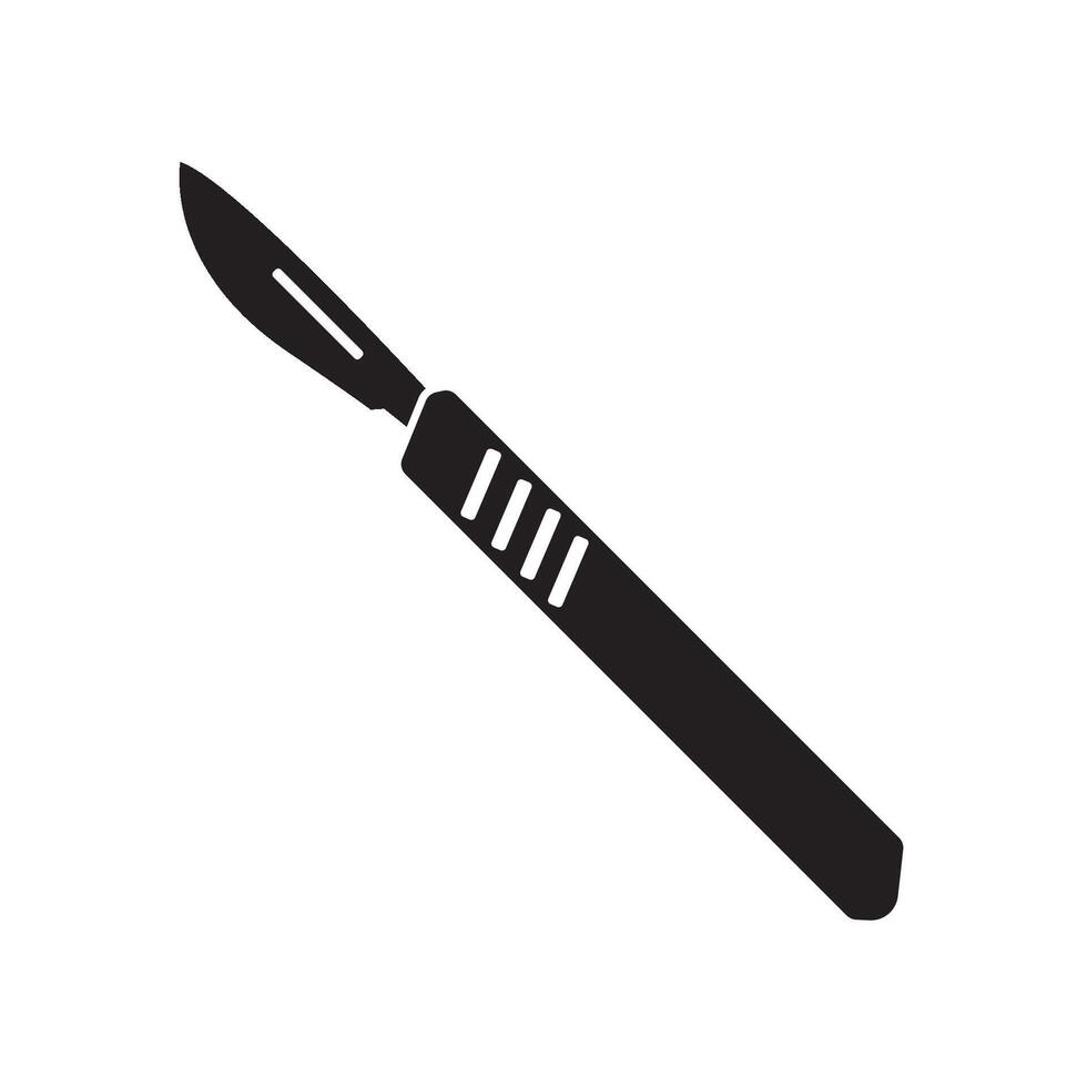 surgical scalpel icon illustration design template vector