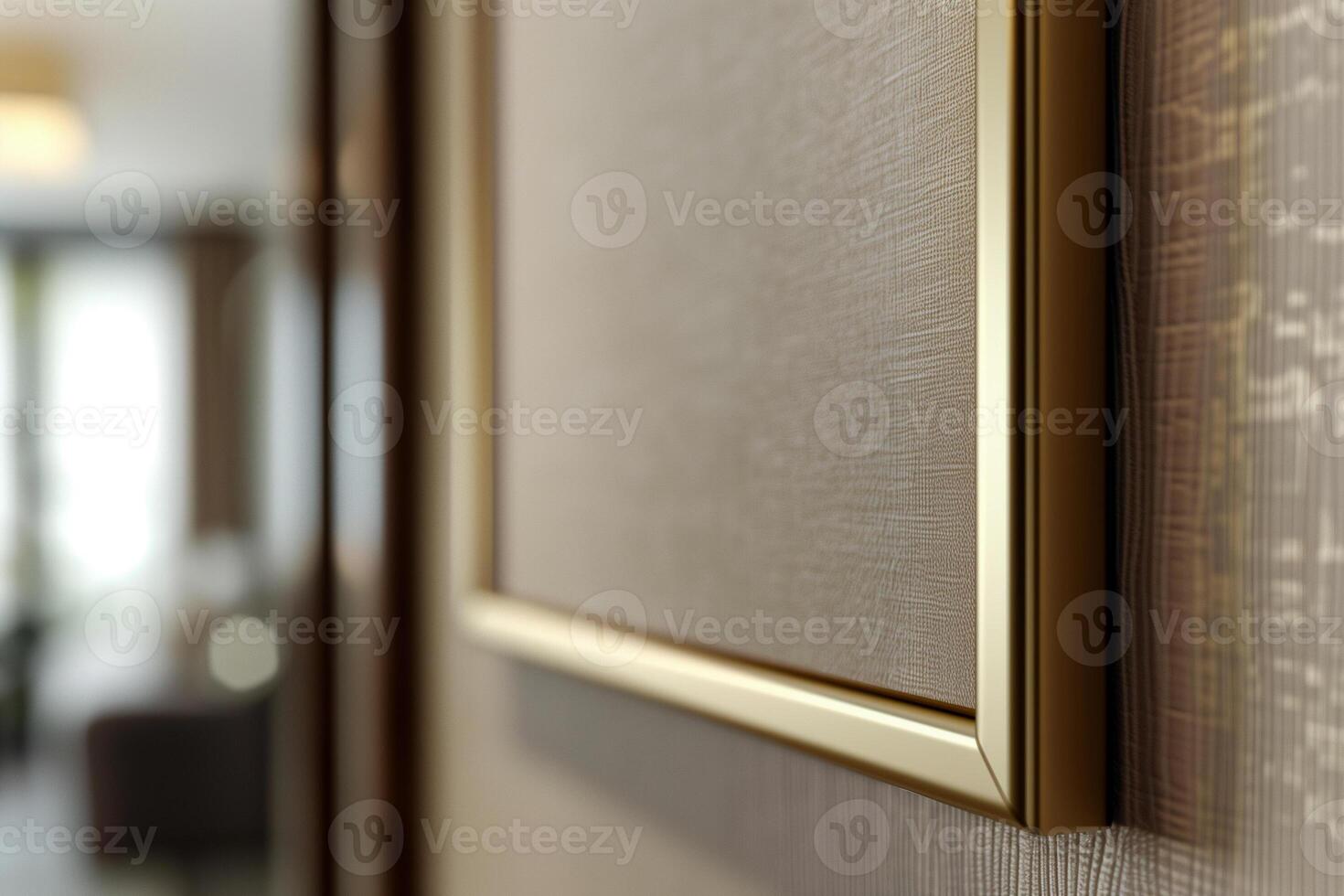Creatively Designed 3D Rendered Close-Up Poster Frame Mockup Photography in DSLR 8K Resolution photo