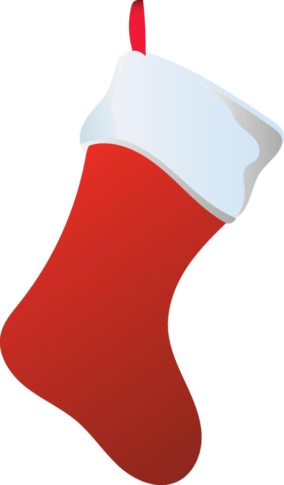 Red Christmas Stocking vector