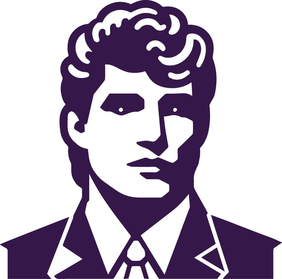 Retro Man Silouette vector