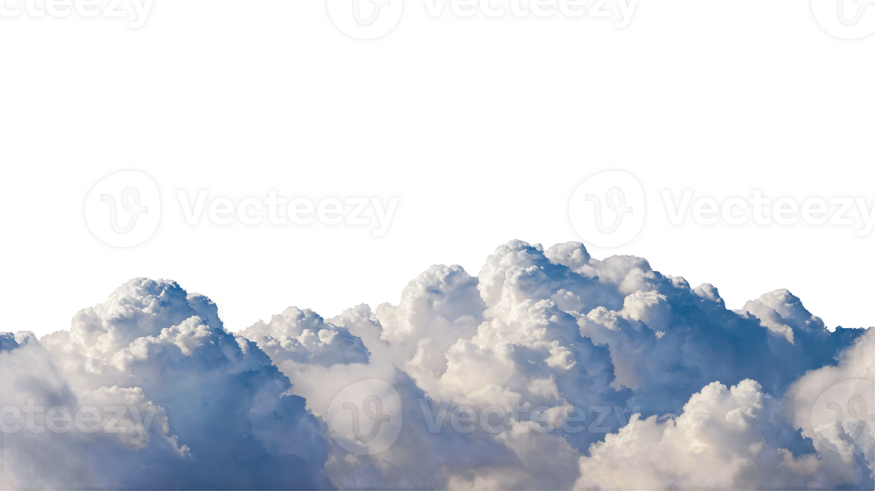 White Fluffy Clouds Against a Dark Sky png