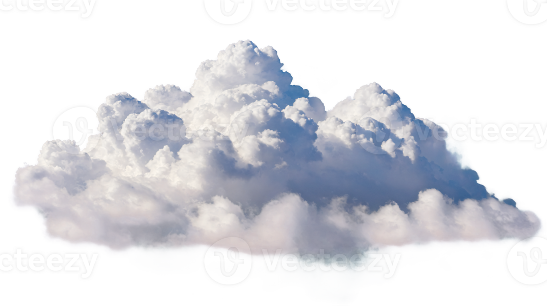 fluffig vit moln isolerat på en svart bakgrund png