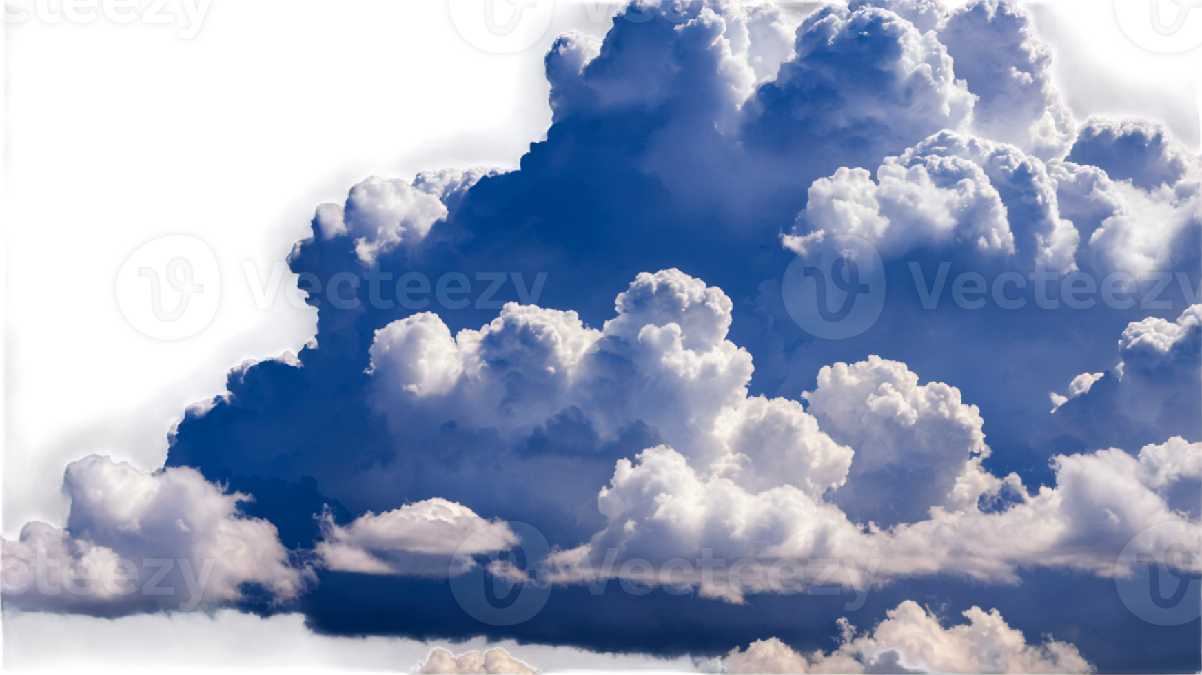 Dramatic Cloudscape with Puffy Cumulus Clouds png