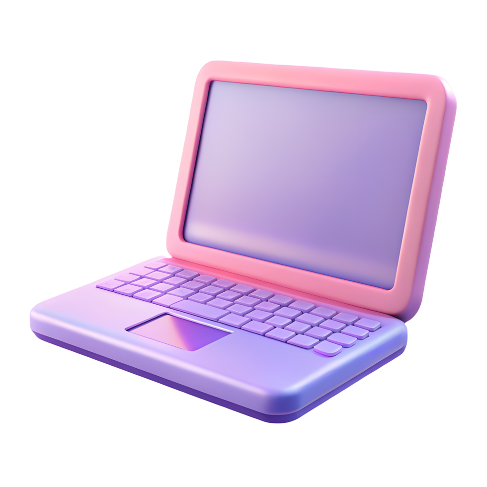 3D laptop icon png