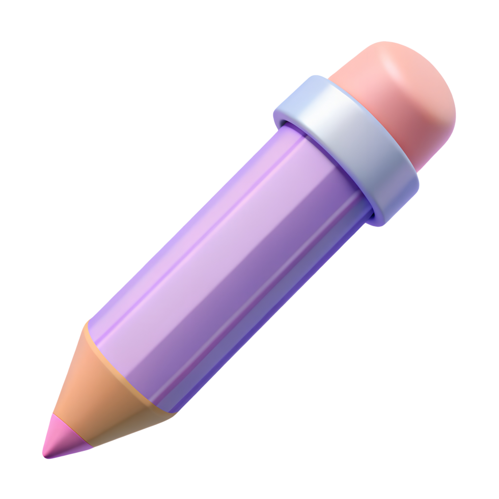 3D pencil icon png